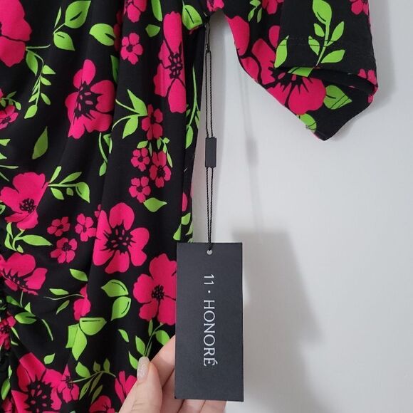 NWT 11 Honore Lauryn Floral Midi Dress - Picture 6 of 8